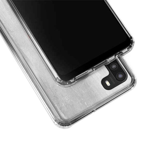 Japanese Flag Distressed Galaxy A21 Clear Case